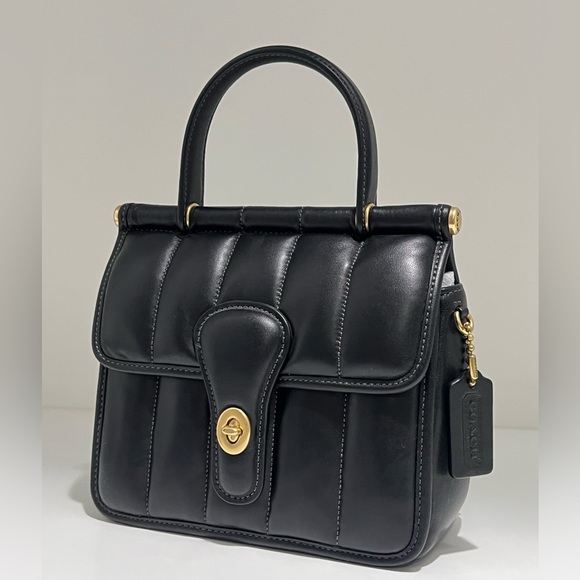 COACH Willis Top Handle 18 With Quilting - Picture 8 of 9